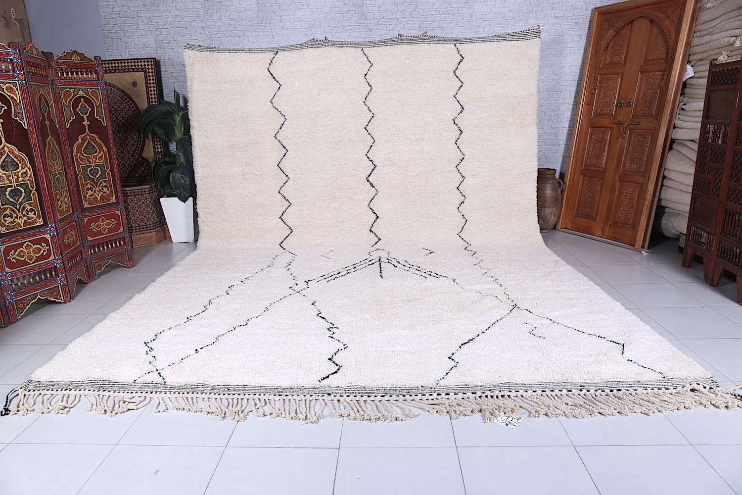 handmade beni ourain rug