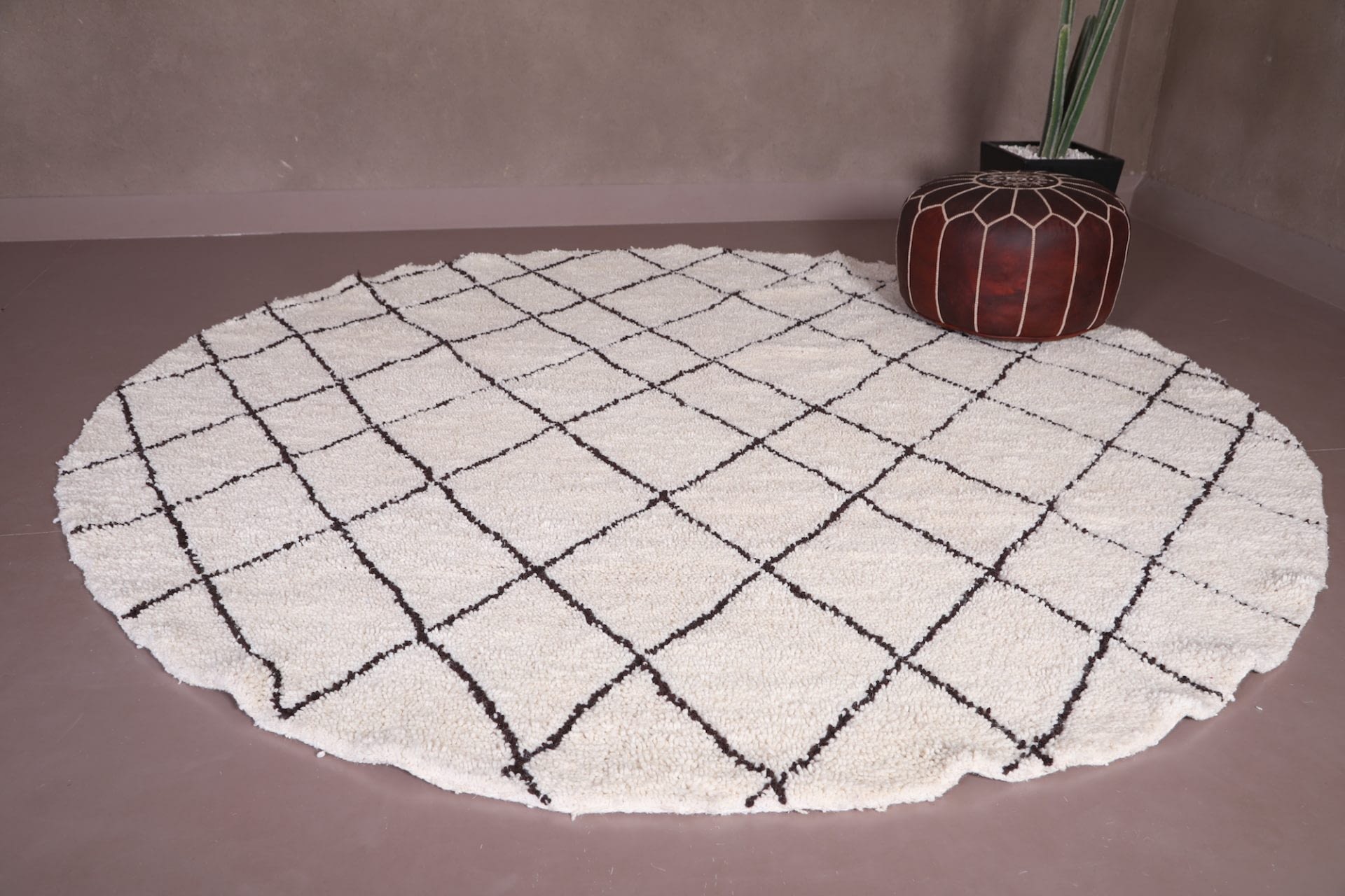 round berber handmade rug
